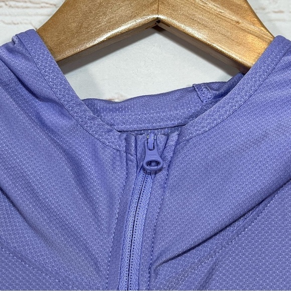GERRY Full Zip Hoodie Jacket Womens Medium Purple Active Stretch Thumb Holes - Picture 4 of 10